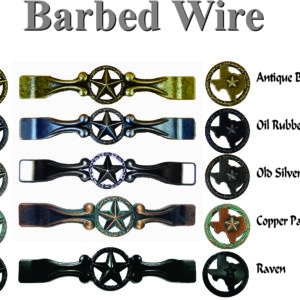 A bunch of different types of handles that are in a row