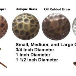 Antique metal decorative nail heads.