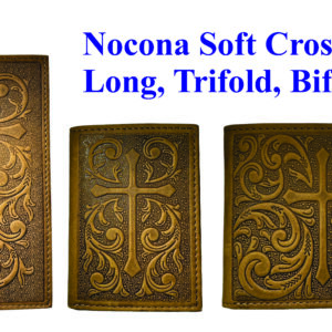 Nocona soft leather cross wallets.
