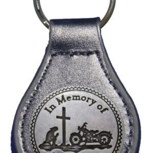 Fallen bikers memorial keychain.
