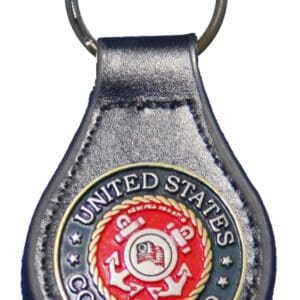 US Coast Guard leather keychain.
