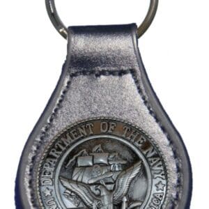 US Navy Department leather keychain.