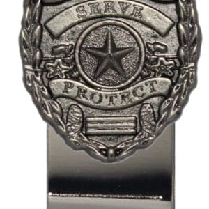 Police badge money clip.