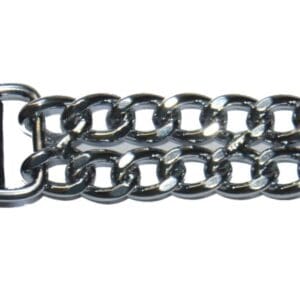 Black leather and chain extender with star.