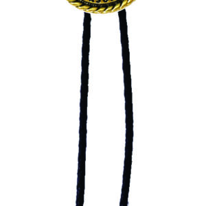Gold Mason bolo tie with square and compass.